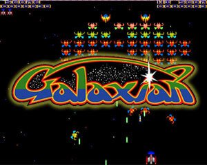 my galaxian arcade game only has snow