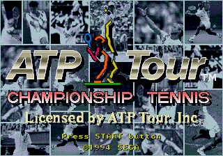 ATP Tour Championship Tennis 1994 SEGA Sport Game