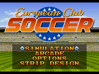 Sega Mega Drive – European Club Soccer – Jeu Complet – Bon état