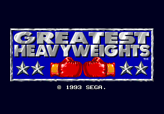 Greatest Heavyweights Megadrive PAL - Prix - Photo - Présentation